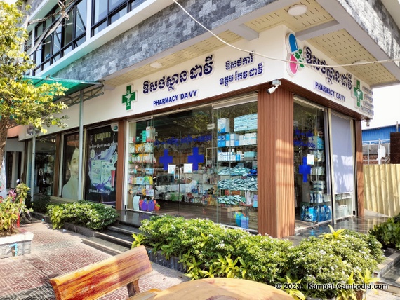 Pharmacy Davy in Kampot, Cambodia.