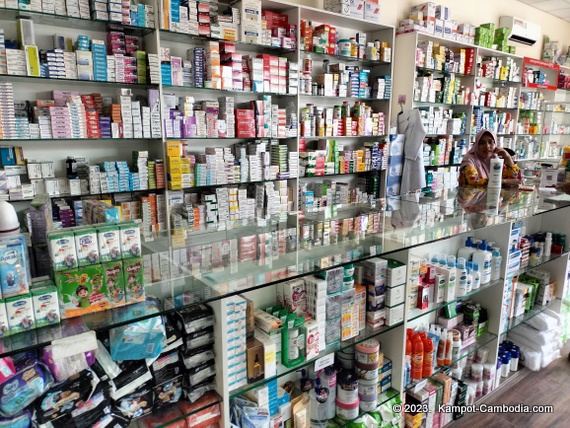 Pharmacy Davy in Kampot, Cambodia.