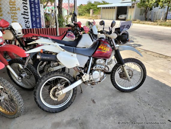 Nimol Dirt Bike Motorcycle Rental in Kampot, Cambodia.