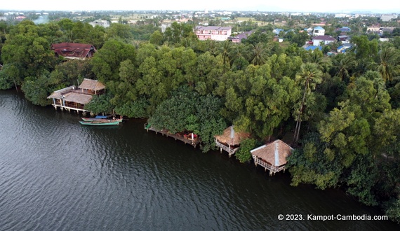 Les Manguiers Bungalows in Kampot, Cambodia.  Hotel.