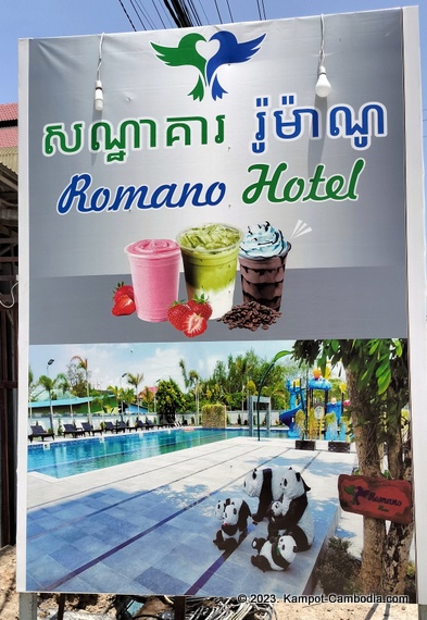 Romano Hotel in Kampot, Cambodia.