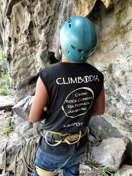 Climbodia Rock Climbing and Caving in Kampot, Cambodia.