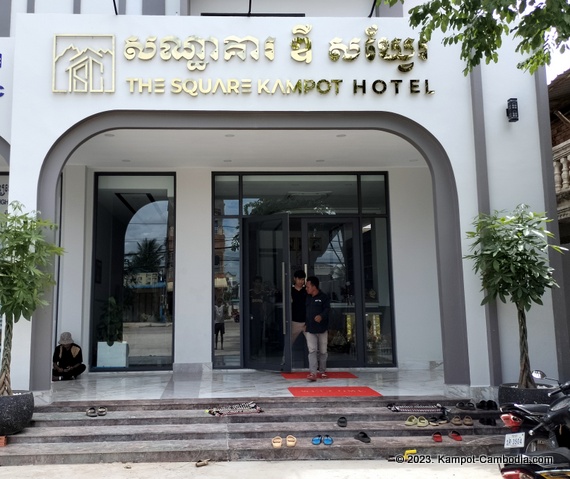 The Square Kampot Hotel in Kampot, Cambodia.