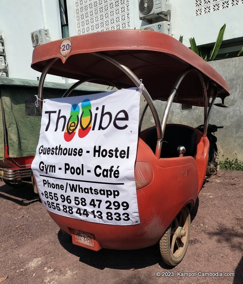 The Vibe Guesthouse in Kampot, Cambodia.