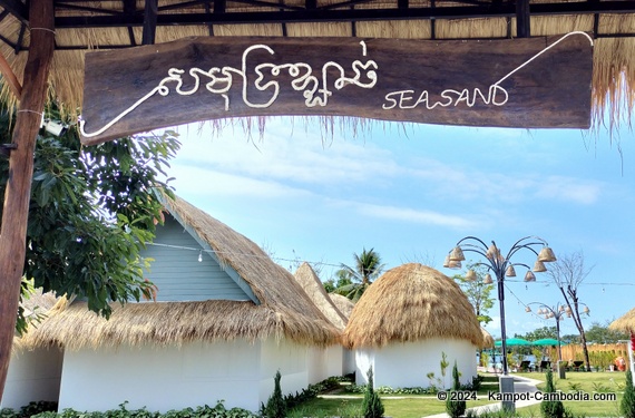 Sea Sand Resort in Kampot, Cambodia.