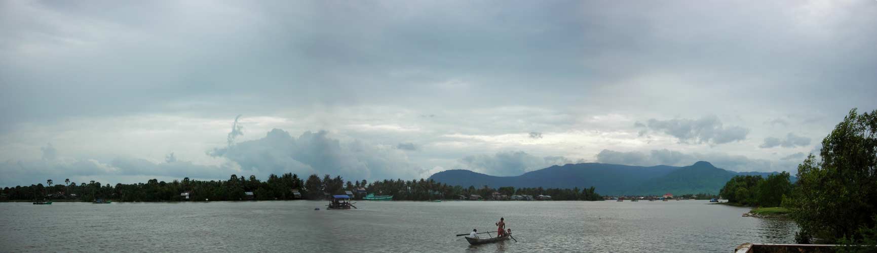 kampot river and bokor mountain, cambodia