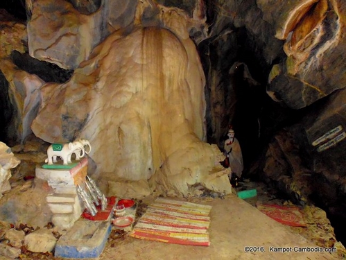 Wat Phnom Sorsia Caves in Kampot, Cambodia.