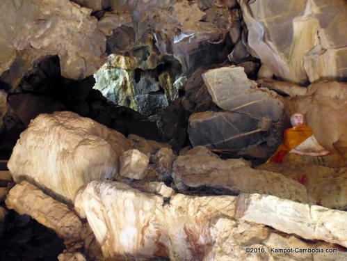 Wat Phnom Sorsia Caves in Kampot, Cambodia.