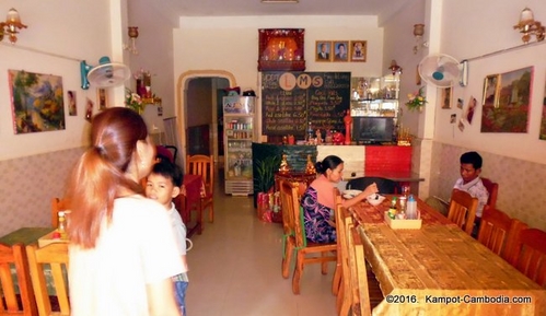 Happy Kampot Pizza in Kampot, Cambodia.