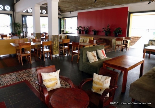 The Fishmarket Restaurant in Kampot, Cambodia.