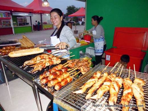 Bokor Night Market in Kampot, Cambodia.