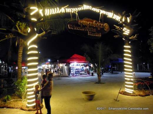 Bokor Night Market in Kampot, Cambodia.