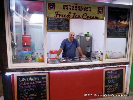 Bokor Night Market in Kampot, Cambodia.