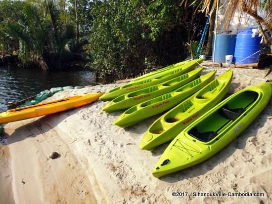 Kayak Park in Kampot, Cambodia.