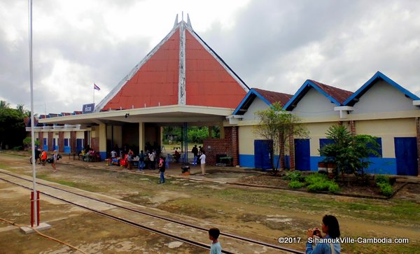 Train service from Kampot to SihanoukVille and Phnom Penh, Cambodia.