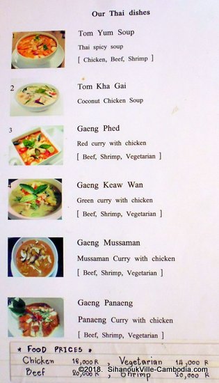 The Loving Spoon Thai Restaurant in Kampot, Cambodia.
