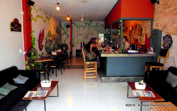 Butterfly Effect Restaurant and Butterfly Garden in Kampot, Cambodia.