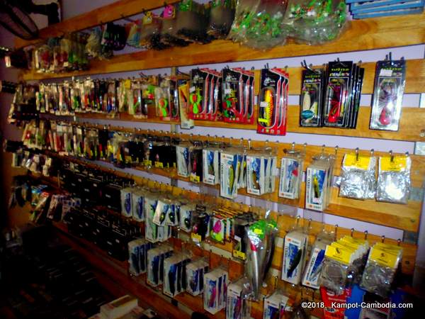 Ocean Japan Tackle Fishing Shop in Kampot, Cambodia.