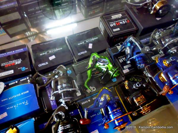 Ocean Japan Tackle Fishing Shop in Kampot, Cambodia.