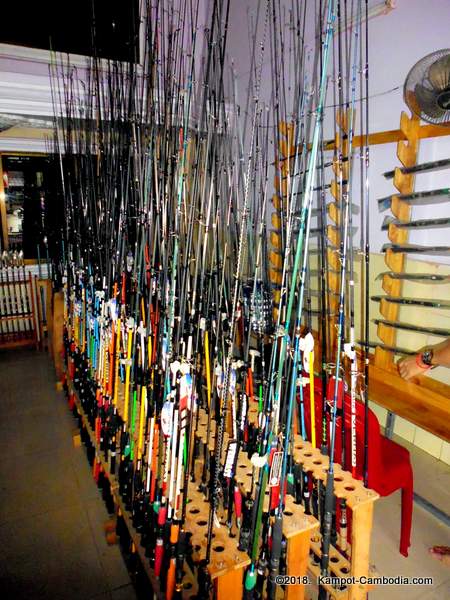 Ocean Japan Tackle Fishing Shop in Kampot, Cambodia.