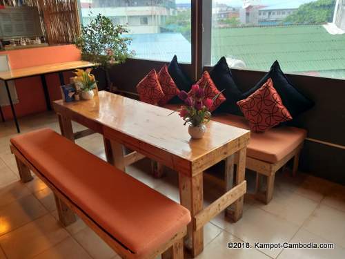 Durian Sport Bar in Kampot, Cambodia.