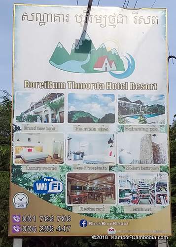 Boreirum Thmorda Hotel Resort in Kampot, Cambodia.