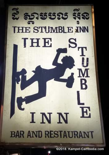The Stumble Inn Bar and Restaurant in Kampot, Cambodia.