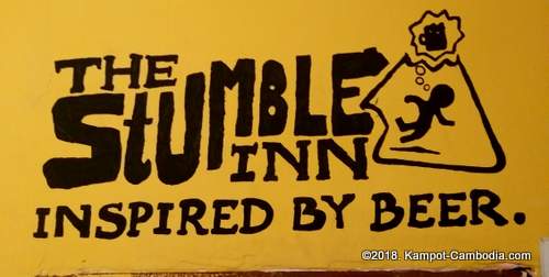 The Stumble Inn Bar and Restaurant in Kampot, Cambodia.