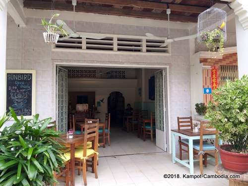 Sunbird Cafe & Bakery in Kampot, Cambodia.