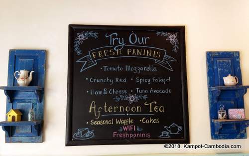 Sunbird Cafe & Bakery in Kampot, Cambodia.