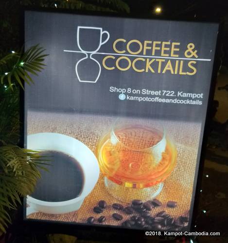Coffee & Cocktails in Kampot, Cambodia.