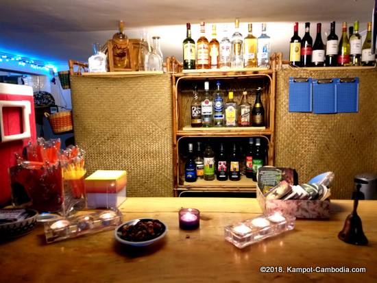 Chameleon Bistro & cocktail Bar in Kampot, Cambodia.