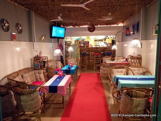 Chameleon Bistro & cocktail Bar in Kampot, Cambodia.