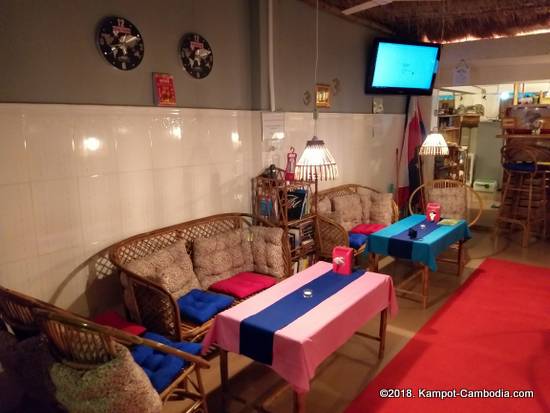 Chameleon Bistro & cocktail Bar in Kampot, Cambodia.
