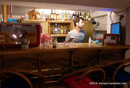 Chameleon Bistro & cocktail Bar in Kampot, Cambodia.