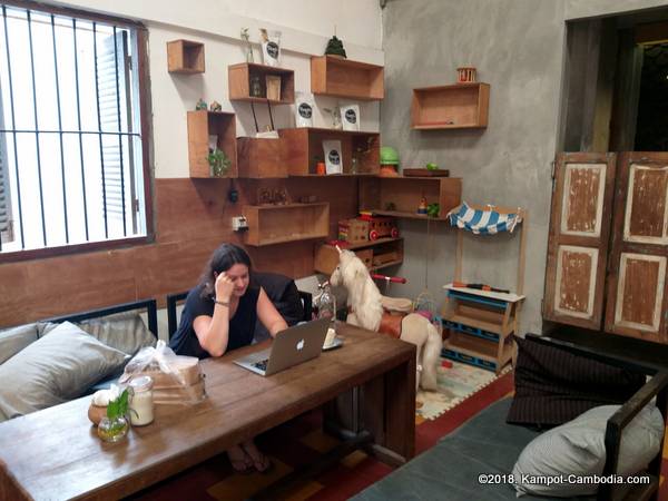 Espresso Cafe and Rumble Fish Coffee in Kampot, Cambodia.