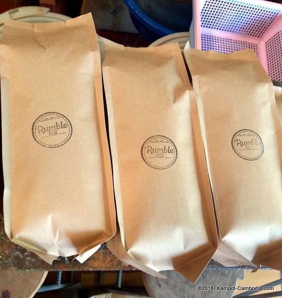 Espresso Cafe and Rumble Fish Coffee in Kampot, Cambodia.