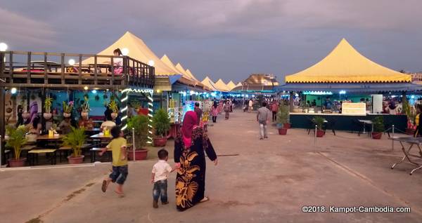 Bokor Night Market in Kampot, Cambodia.