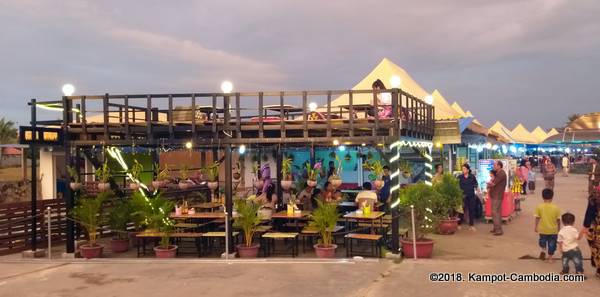 Bokor Night Market in Kampot, Cambodia.