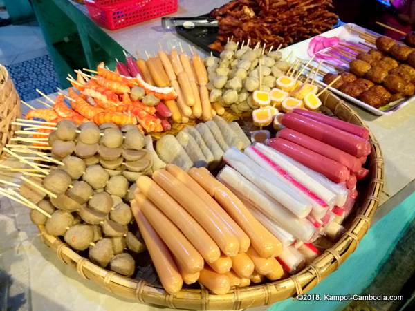 Bokor Night Market in Kampot, Cambodia.