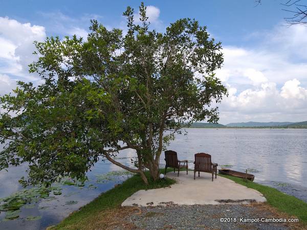 Champs d'Amour Guesthouse in Kampot, Cambodia.  On the Secret Lake.