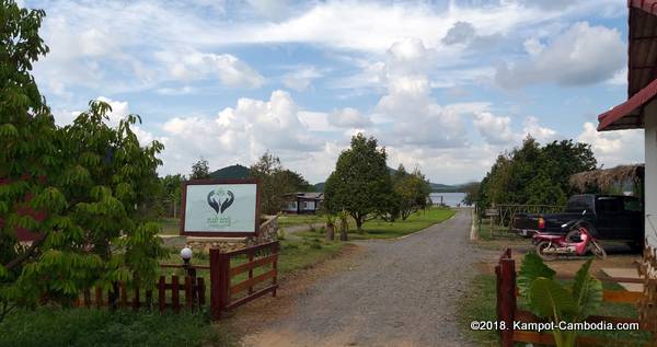 Champs d'Amour Guesthouse in Kampot, Cambodia.  On the Secret Lake.