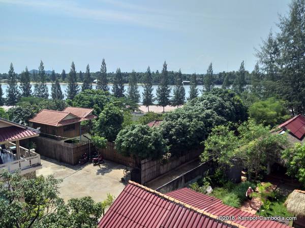 Two Moons Hotel & Restaurant in Kampot, Cambodia.
