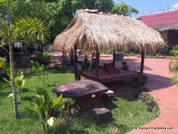Two Moons Hotel & Restaurant in Kampot, Cambodia.