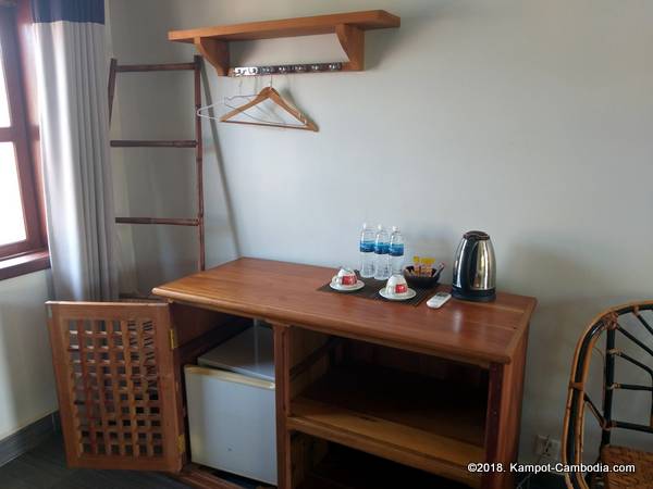 Two Moons Hotel & Restaurant in Kampot, Cambodia.