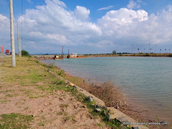 Kampot International Port in Kampot, Cambodia.