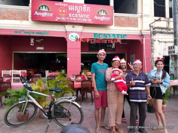 Ecstatic Pizza in Kampot, Cambodia.