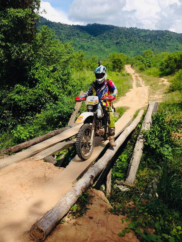 Kampot Dirt Bike Shop in Kampot, Cambodia.  Big Bike Repairs.