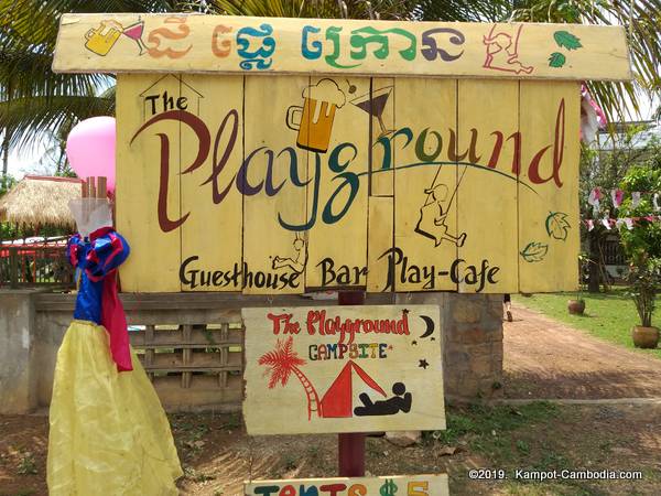 The Playground.  Guesthouse, bar, play-cafe in Kampot, Cambodia.