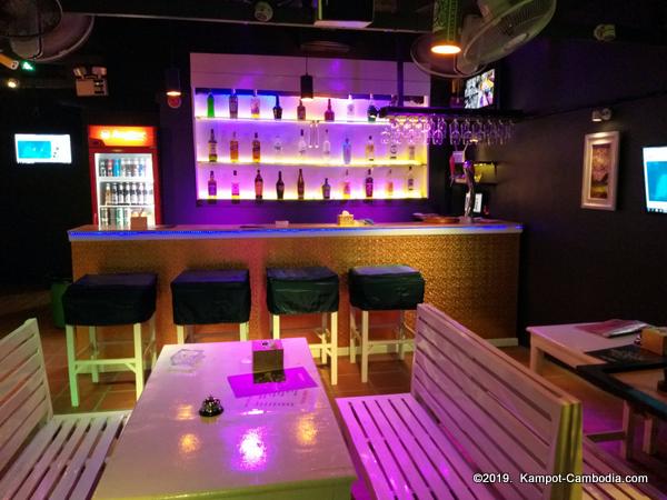 Golden Time Bar in Kampot, Cambodia.
